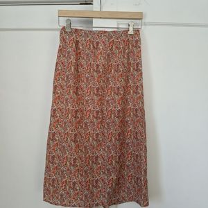 Vintage handmade colorful pencil skirt